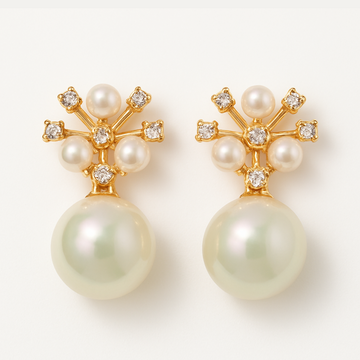 STAR STONE WITH LOVE DOVE EARRING