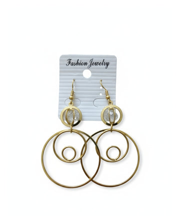 BIG CIRCLE SHAPED EARRING DROPPED