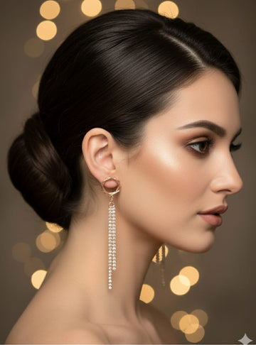 LONG HEART SHAPE EARRING  FOR YOU BABY