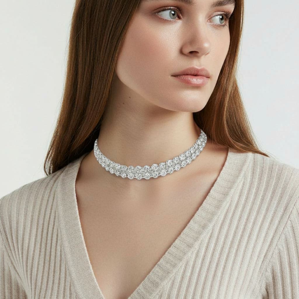 SILVER NECKLACE QUEEN 20